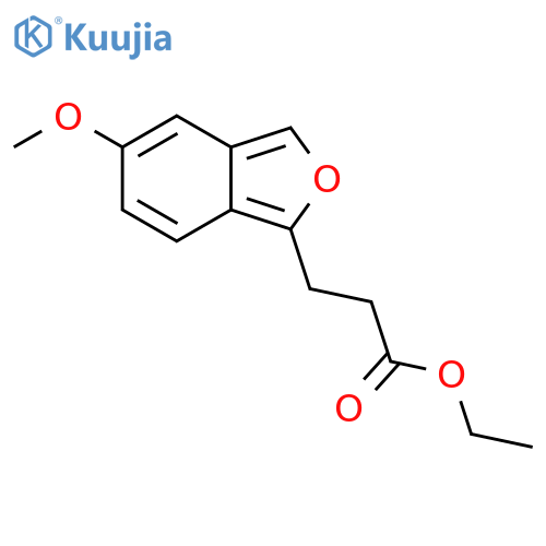 2-Benzofuranpropanoic acid, 5-methoxy-, ethyl ester structure