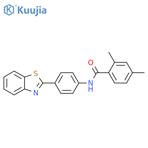 N-4-(1,3-benzothiazol-2-yl)phenyl-2,4-dimethylbenzamide structure