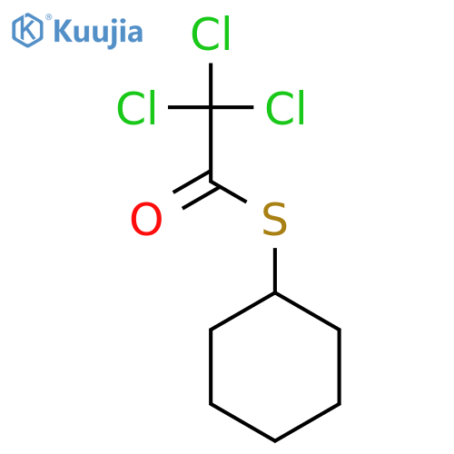 ETHANETHIOIC ACID, TRICHLORO-, S-CYCLOHEXYL ESTER structure
