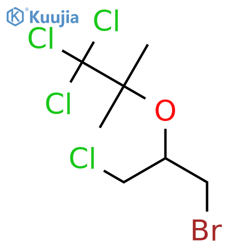 Propane, 2-[2-bromo-1-(chloromethyl)ethoxy]-1,1,1-trichloro-2-methyl- structure
