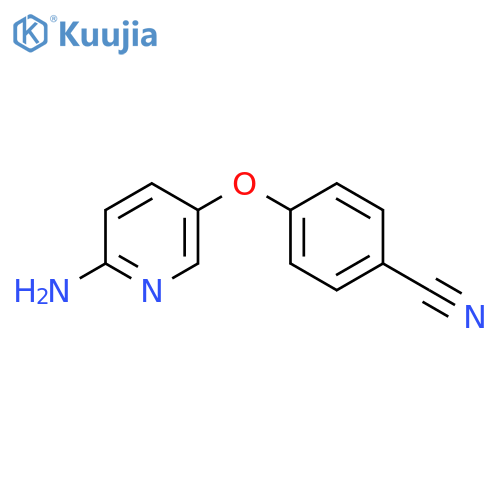 4-(6-aminopyridin-3-yl)oxybenzonitrile structure