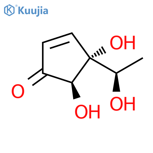 2-Cyclopenten-1-one, 4,5-dihydroxy-4-[(1R)-1-hydroxyethyl]-, (4R,5R)-rel- (9CI) structure