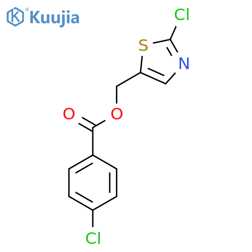 (2-chloro-1,3-thiazol-5-yl)methyl 4-chlorobenzoate structure