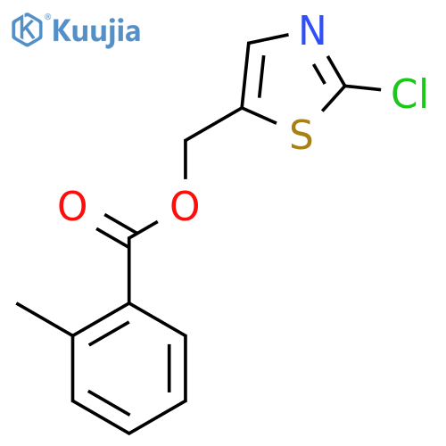 (2-chloro-1,3-thiazol-5-yl)methyl 2-methylbenzoate structure