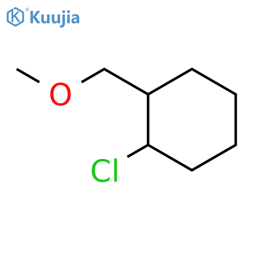 Cyclohexane, 1-chloro-2-(methoxymethyl)-, trans- structure