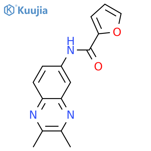 N-(2,3-DIMETHYL-6-QUINOXALINYL)-2-FURAMIDE structure