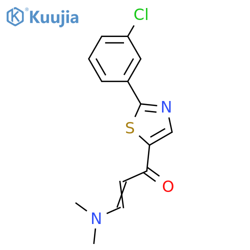 (E)-1-[2-(3-CHLOROPHENYL)-1,3-THIAZOL-5-YL]-3-(DIMETHYLAMINO)-2-PROPEN-1-ONE structure