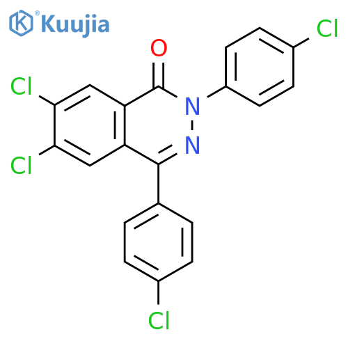 6,7-Dichloro-2,4-bis(4-chlorophenyl)-1,2-dihydrophthalazin-1-one structure