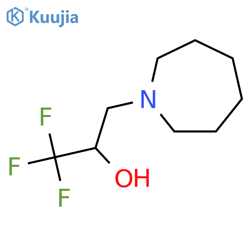 3-(azepan-1-yl)-1,1,1-trifluoropropan-2-ol structure