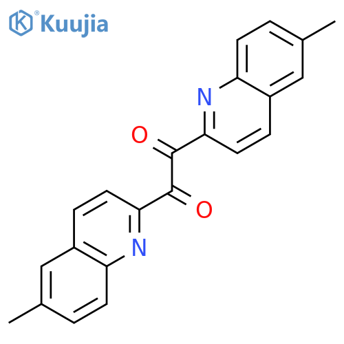 Ethanedione, bis(6-methyl-2-quinolinyl)- structure