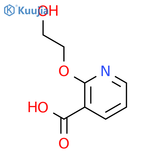 2-(2-Hydroxyethoxy)pyridine-3-carboxylic Acid structure