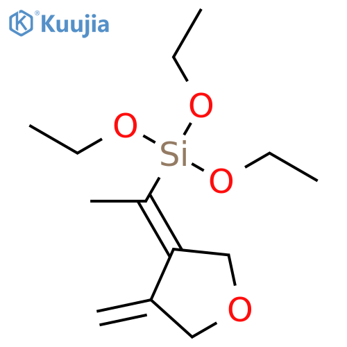 Silane, [(1E)-1-(dihydro-4-methylene-3(2H)-furanylidene)ethyl]triethoxy- structure