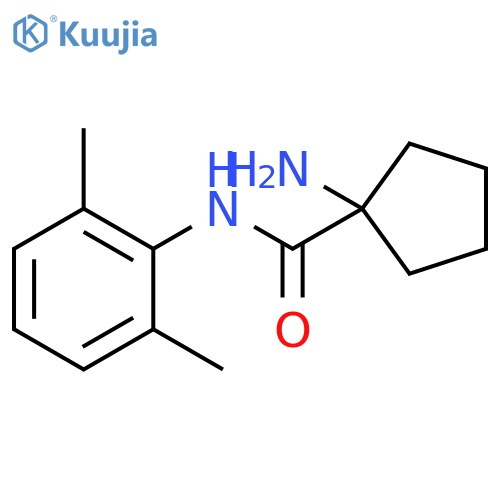 Cyclopentanecarboxamide, 1-amino-N-(2,6-dimethylphenyl)- structure