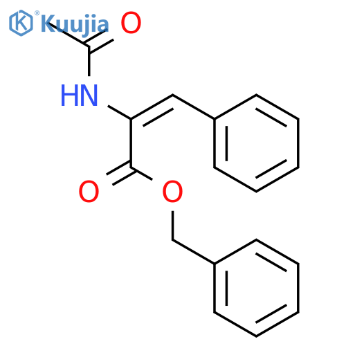 2-Propenoic acid, 2-(acetylamino)-3-phenyl-, phenylmethyl ester structure