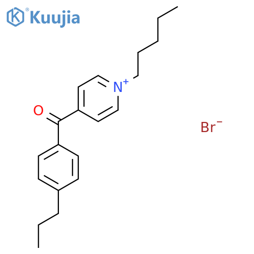 Pyridinium, 1-pentyl-4-(4-propylbenzoyl)-, bromide structure
