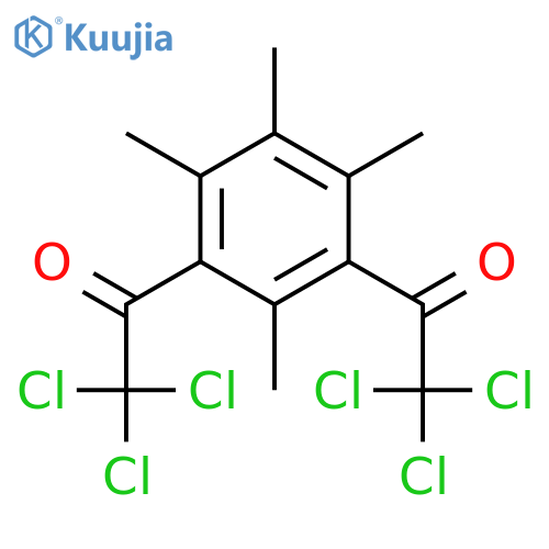 Ethanone, 1,1'-(2,4,5,6-tetramethyl-1,3-phenylene)bis[2,2,2-trichloro- structure