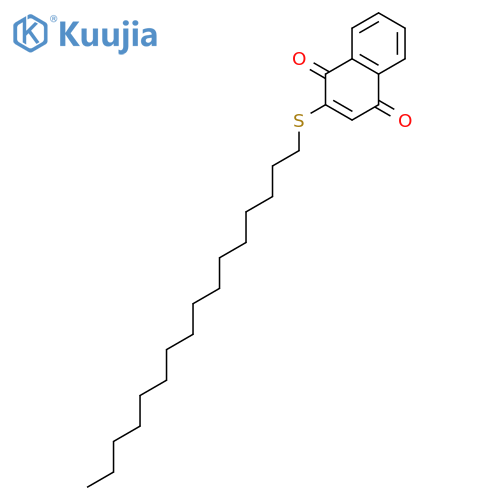 1,4-Naphthalenedione, 2-(hexadecylthio)- structure