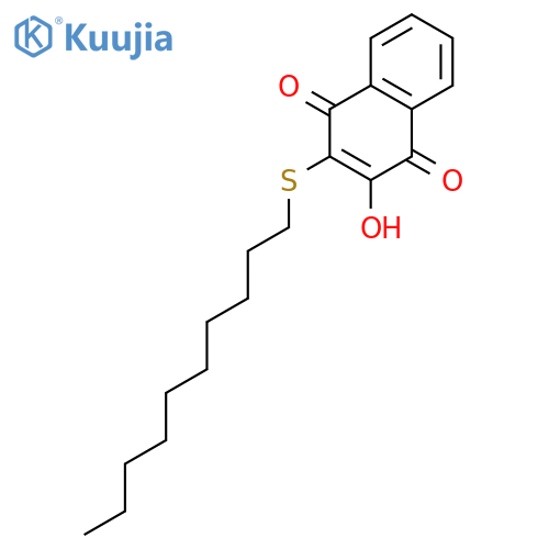 1,4-Naphthalenedione, 2-(decylthio)-3-hydroxy- structure
