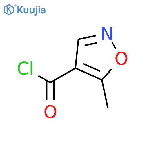 5-methyl-1,2-oxazole-4-carbonyl chloride structure