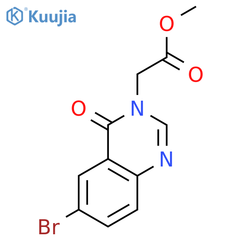 methyl 2-(6-bromo-4-oxo-quinazolin-3-yl)acetate structure