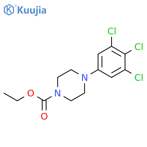 1-PIPERAZINECARBOXYLIC ACID, 4-(3,4,5-TRICHLOROPHENYL)-, ETHYL ESTER structure