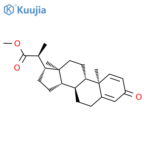 Pregna-1,4-diene-20-carboxylic acid, 3-oxo-, methyl ester, (20S)- structure