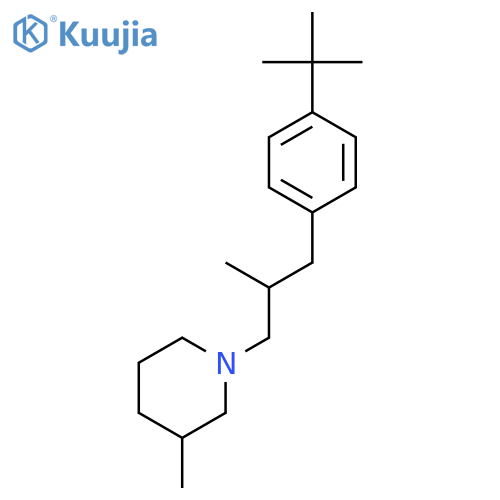 Piperidine, 1-[3-[4-(1,1-dimethylethyl)phenyl]-2-methylpropyl]-3-methyl- structure