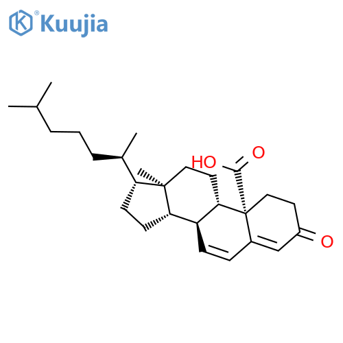 Cholesta-4,6-dien-19-oic acid, 3-oxo- structure