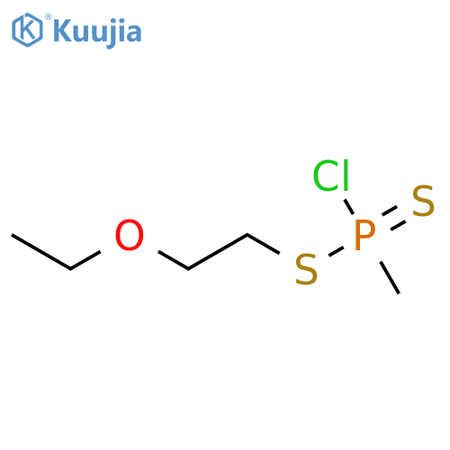 Phosphonochloridodithioic acid, methyl-, 2-ethoxyethyl ester structure