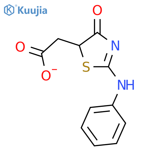 2-4-Oxo-2-(phenylimino)-1,3-thiazolidin-5-ylacetic Acid structure
