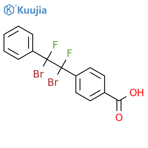 BENZOIC ACID, 4-(1,2-DIBROMO-1,2-DIFLUORO-2-PHENYLETHYL)- structure