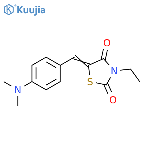 2,4-Thiazolidinedione, 5-[[4-(dimethylamino)phenyl]methylene]-3-ethyl- structure