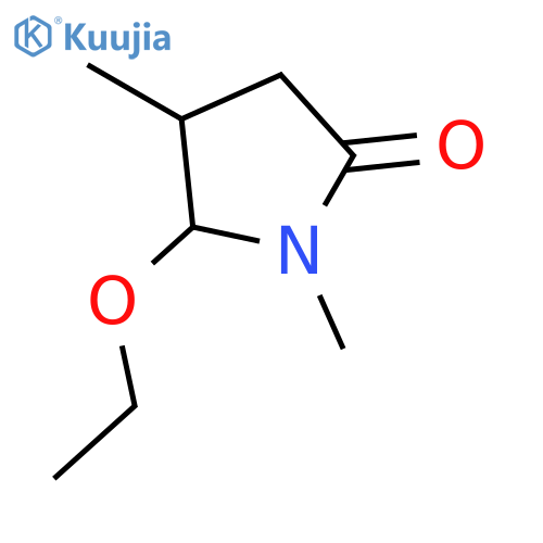 2-Pyrrolidinone, 5-ethoxy-1,4-dimethyl- structure