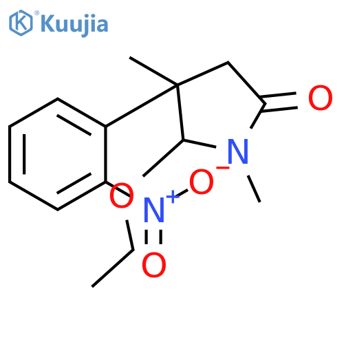 2-PYRROLIDINONE, 5-ETHOXY-1,4-DIMETHYL-4-(2-NITROPHENYL)- structure