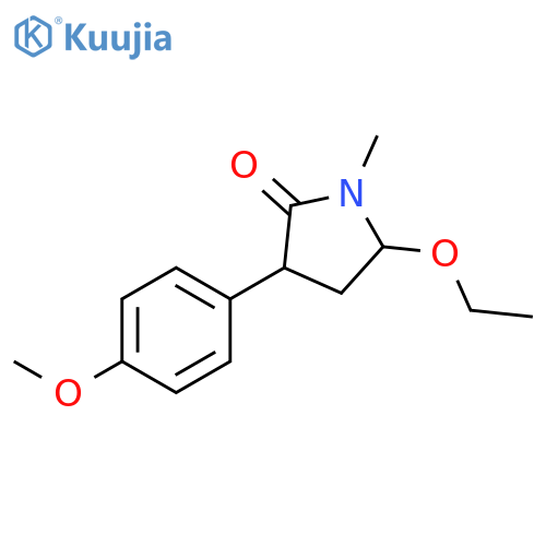2-PYRROLIDINONE, 5-ETHOXY-3-(4-METHOXYPHENYL)-1-METHYL- structure