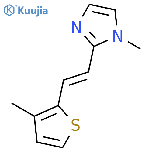 1H-Imidazole, 1-methyl-2-[2-(3-methyl-2-thienyl)ethenyl]- structure