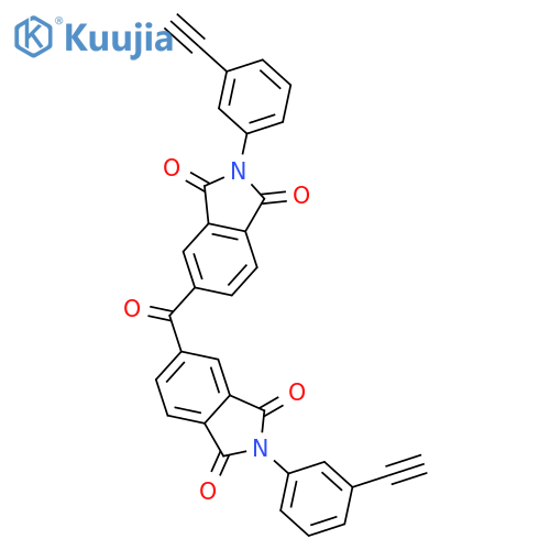 1H-Isoindole-1,3(2H)-dione, 5,5'-carbonylbis[2-(3-ethynylphenyl)- structure
