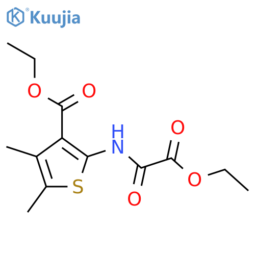 Ethyl 2-(2-ethoxy-2-oxoacetamido)-4,5-dimethylthiophene-3-carboxylate structure