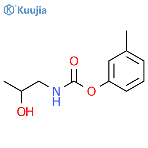 Carbamic acid, (2-hydroxypropyl)-, 3-methylphenyl ester structure