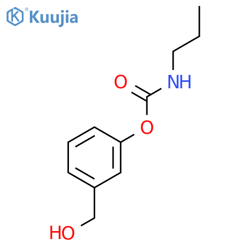 Carbamic acid, propyl-, 3-(hydroxymethyl)phenyl ester structure