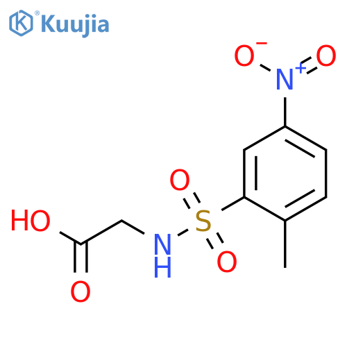 Glycine, N-[(2-methyl-5-nitrophenyl)sulfonyl]- structure