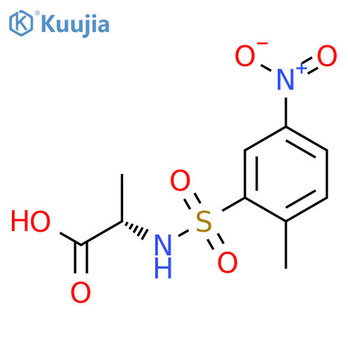 L-ALANINE, N-[(2-METHYL-5-NITROPHENYL)SULFONYL]- structure