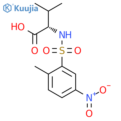 L-Valine, N-[(2-methyl-5-nitrophenyl)sulfonyl]- structure