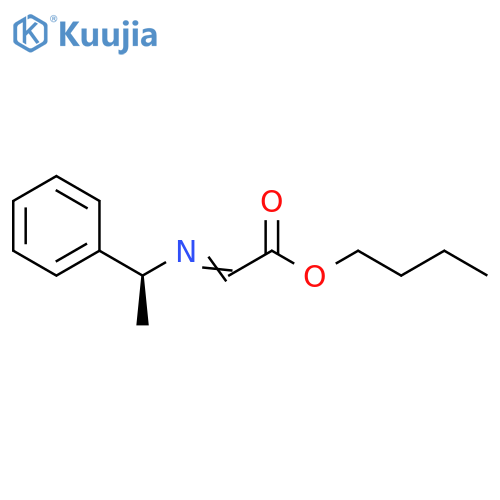 Acetic acid, [(1-phenylethyl)imino]-, butyl ester, (S)- structure