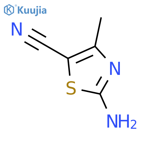 2-amino-4-methyl-1,3-thiazole-5-carbonitrile structure