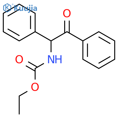 Carbamic acid, (2-oxo-1,2-diphenylethyl)-, ethyl ester structure