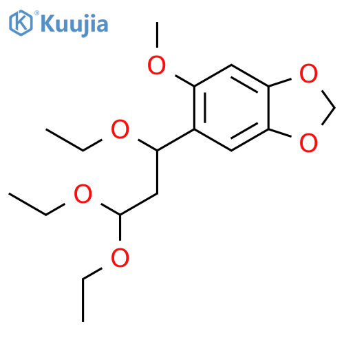 1,3-BENZODIOXOLE, 5-METHOXY-6-(1,3,3-TRIETHOXYPROPYL)- structure