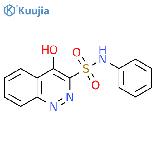 3-Cinnolinesulfonamide, 4-hydroxy-N-phenyl- structure