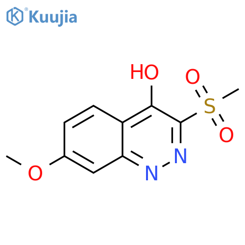 4-Cinnolinol, 7-methoxy-3-(methylsulfonyl)- structure