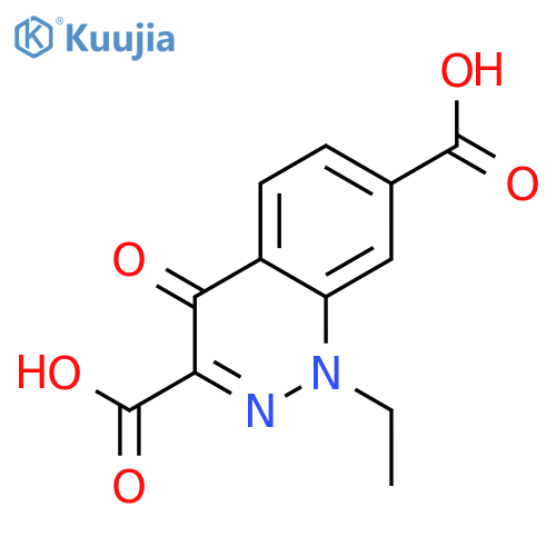 3,7-Cinnolinedicarboxylic acid, 1-ethyl-1,4-dihydro-4-oxo- structure